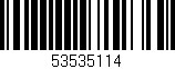 Código de barras (EAN, GTIN, SKU, ISBN): '53535114'