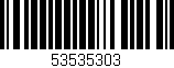 Código de barras (EAN, GTIN, SKU, ISBN): '53535303'
