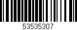 Código de barras (EAN, GTIN, SKU, ISBN): '53535307'