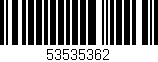 Código de barras (EAN, GTIN, SKU, ISBN): '53535362'