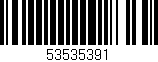 Código de barras (EAN, GTIN, SKU, ISBN): '53535391'