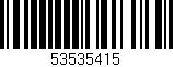 Código de barras (EAN, GTIN, SKU, ISBN): '53535415'