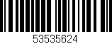 Código de barras (EAN, GTIN, SKU, ISBN): '53535624'