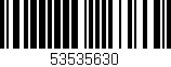 Código de barras (EAN, GTIN, SKU, ISBN): '53535630'