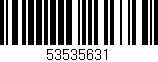 Código de barras (EAN, GTIN, SKU, ISBN): '53535631'