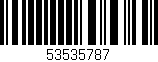 Código de barras (EAN, GTIN, SKU, ISBN): '53535787'