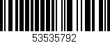 Código de barras (EAN, GTIN, SKU, ISBN): '53535792'