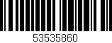 Código de barras (EAN, GTIN, SKU, ISBN): '53535860'