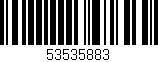 Código de barras (EAN, GTIN, SKU, ISBN): '53535883'