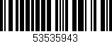 Código de barras (EAN, GTIN, SKU, ISBN): '53535943'