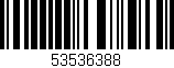 Código de barras (EAN, GTIN, SKU, ISBN): '53536388'