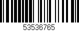 Código de barras (EAN, GTIN, SKU, ISBN): '53536765'