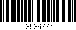 Código de barras (EAN, GTIN, SKU, ISBN): '53536777'