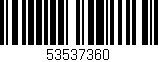 Código de barras (EAN, GTIN, SKU, ISBN): '53537360'