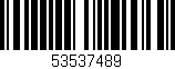 Código de barras (EAN, GTIN, SKU, ISBN): '53537489'