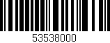 Código de barras (EAN, GTIN, SKU, ISBN): '53538000'