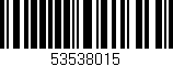 Código de barras (EAN, GTIN, SKU, ISBN): '53538015'