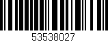 Código de barras (EAN, GTIN, SKU, ISBN): '53538027'