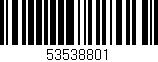 Código de barras (EAN, GTIN, SKU, ISBN): '53538801'