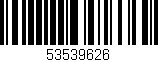 Código de barras (EAN, GTIN, SKU, ISBN): '53539626'
