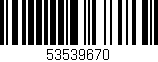 Código de barras (EAN, GTIN, SKU, ISBN): '53539670'