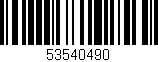 Código de barras (EAN, GTIN, SKU, ISBN): '53540490'