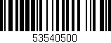 Código de barras (EAN, GTIN, SKU, ISBN): '53540500'