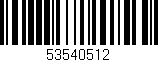 Código de barras (EAN, GTIN, SKU, ISBN): '53540512'
