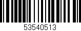 Código de barras (EAN, GTIN, SKU, ISBN): '53540513'