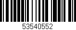 Código de barras (EAN, GTIN, SKU, ISBN): '53540552'