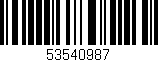 Código de barras (EAN, GTIN, SKU, ISBN): '53540987'