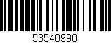 Código de barras (EAN, GTIN, SKU, ISBN): '53540990'