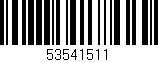 Código de barras (EAN, GTIN, SKU, ISBN): '53541511'