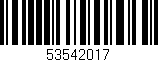 Código de barras (EAN, GTIN, SKU, ISBN): '53542017'