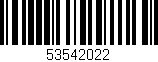 Código de barras (EAN, GTIN, SKU, ISBN): '53542022'
