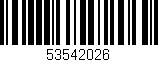 Código de barras (EAN, GTIN, SKU, ISBN): '53542026'