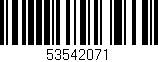 Código de barras (EAN, GTIN, SKU, ISBN): '53542071'