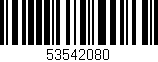 Código de barras (EAN, GTIN, SKU, ISBN): '53542080'