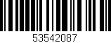 Código de barras (EAN, GTIN, SKU, ISBN): '53542087'