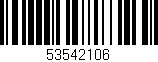 Código de barras (EAN, GTIN, SKU, ISBN): '53542106'