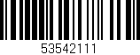 Código de barras (EAN, GTIN, SKU, ISBN): '53542111'