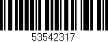 Código de barras (EAN, GTIN, SKU, ISBN): '53542317'