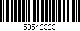 Código de barras (EAN, GTIN, SKU, ISBN): '53542323'