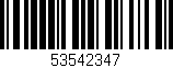 Código de barras (EAN, GTIN, SKU, ISBN): '53542347'