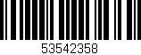 Código de barras (EAN, GTIN, SKU, ISBN): '53542358'