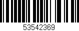 Código de barras (EAN, GTIN, SKU, ISBN): '53542369'