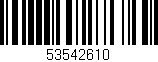 Código de barras (EAN, GTIN, SKU, ISBN): '53542610'