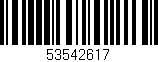 Código de barras (EAN, GTIN, SKU, ISBN): '53542617'