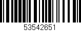 Código de barras (EAN, GTIN, SKU, ISBN): '53542651'