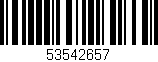Código de barras (EAN, GTIN, SKU, ISBN): '53542657'